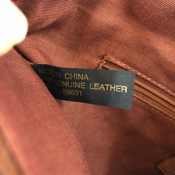 Wathne Medallion Brown Embossed Leather Handbag - Picture 7 of 7